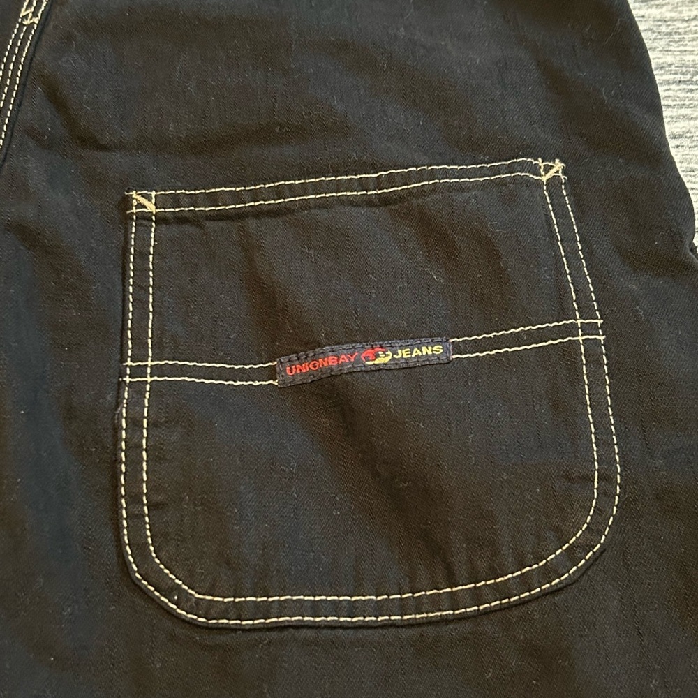 Union Bay Black Denim Overall Skirt - Picture 3 of 6